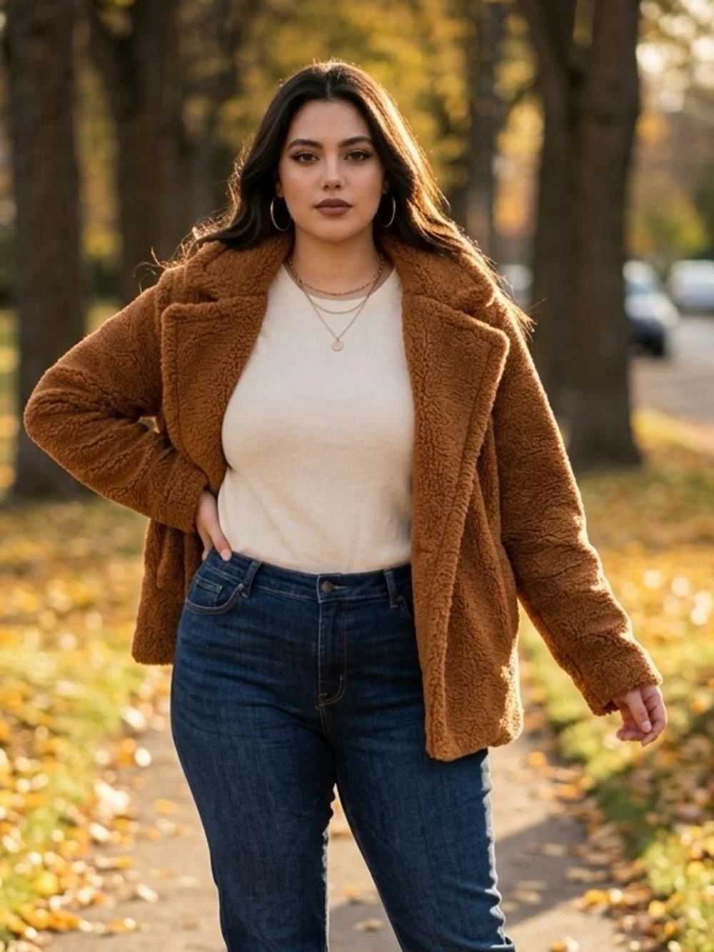 GAP Women's Brown Teddy Coat Jacket XXL